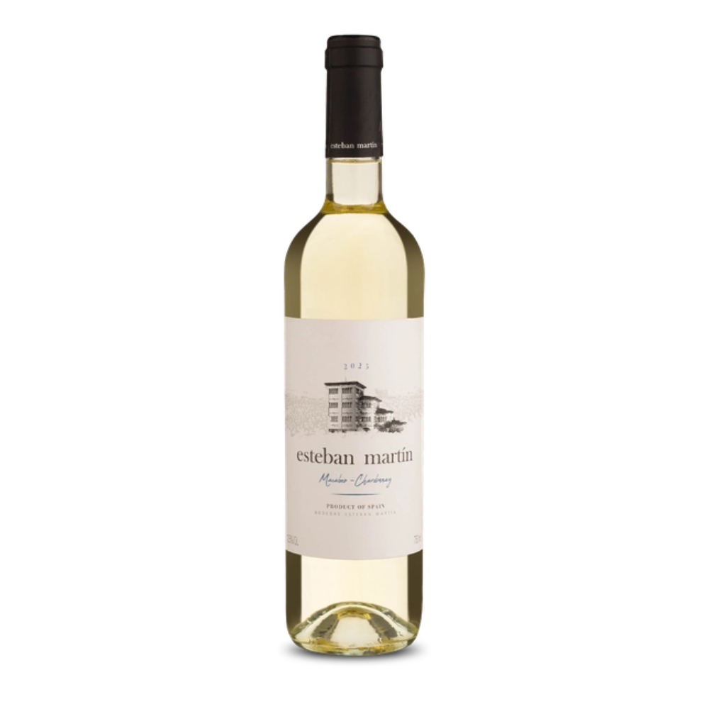 Esteban Martín D.O. Cariñena Chardonnay Macabeo Blanco 2025